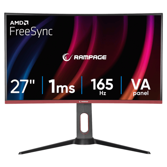 Rampage 27" Voyager VY27R165C Ívelt Gaming Monitor (37588) - GearHaus