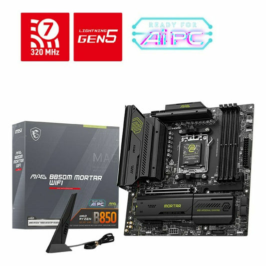 Motherboard MSI MAG B850M MORTAR WIFI AMD AM5 - GearHaus