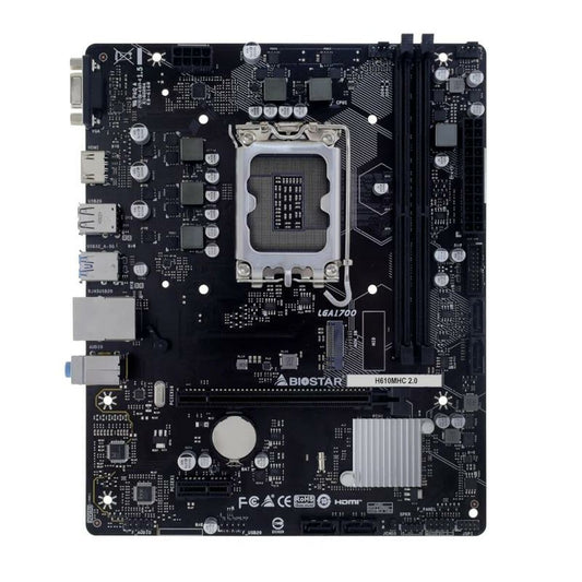 Motherboard Biostar H610MHC 2.0 H610 LGA 1700 - GearHaus
