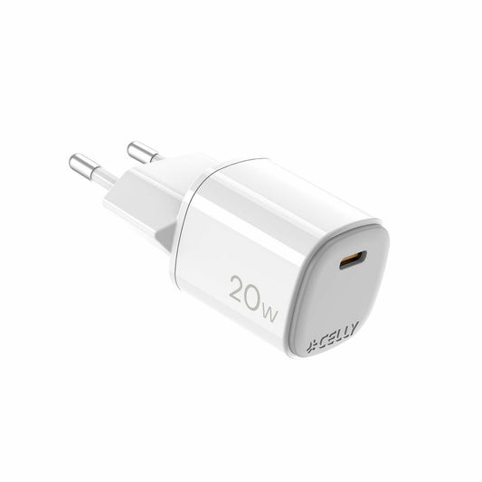 Wall Charger Celly UPTC1USBC20WWH White - GearHaus