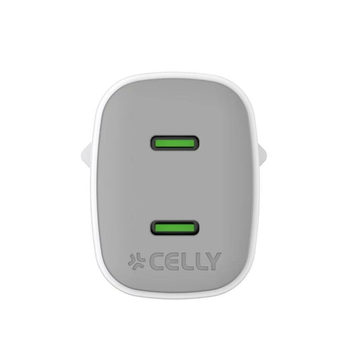 Wall Charger Celly UPTC2USBC45WWH White - GearHaus