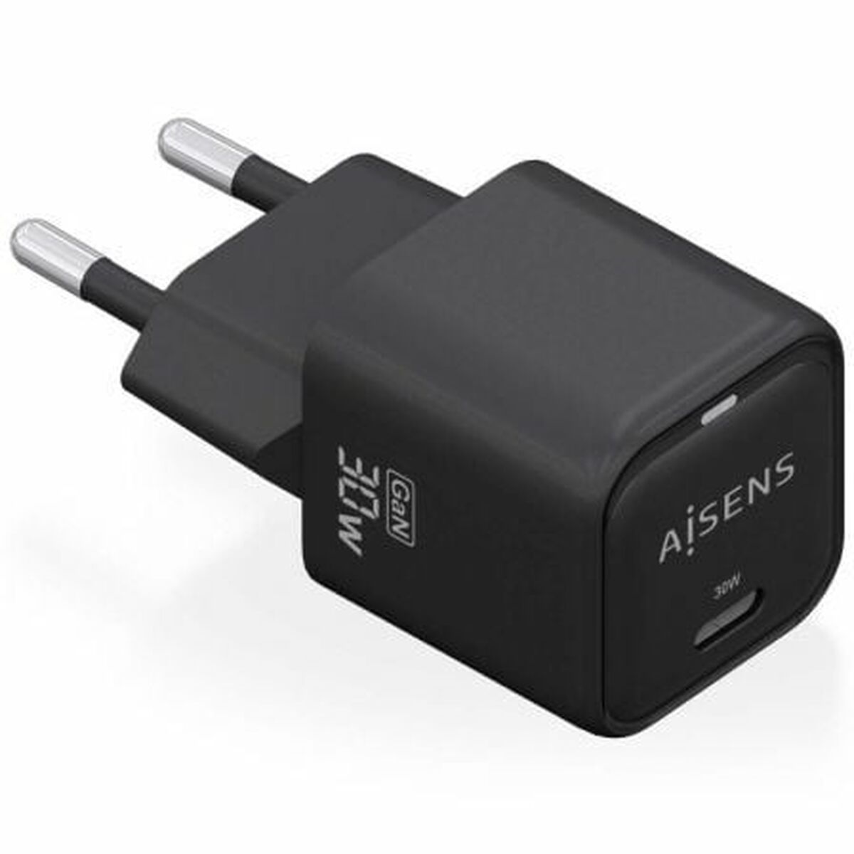 Wall Charger Aisens ASCH - 30W1P019 - BK Black 30 W (1 Unit) - GearHaus