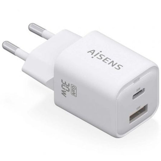 Wall Charger Aisens ASCH - 30W2P020 - W White 30 W (1 Unit) - GearHaus
