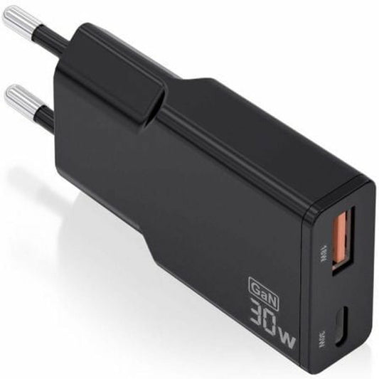 Wall Charger Aisens ASCH - 30W2P047 - BK Black 30 W - GearHaus