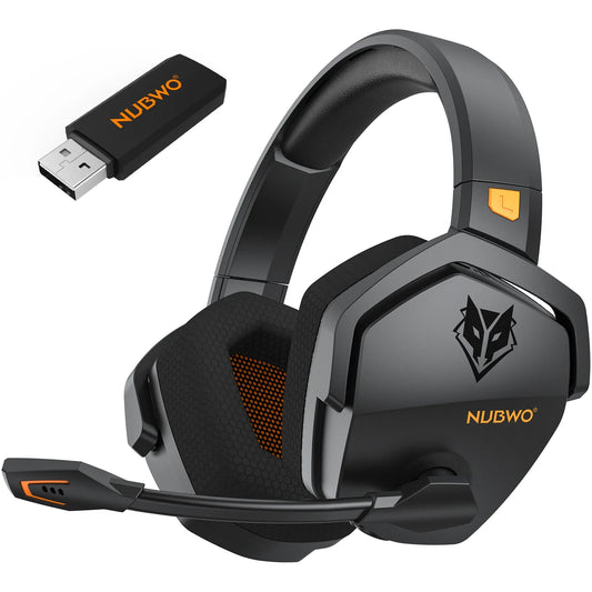 NNEOBA Dual Wireless Gaming Headset Orange - GearHaus