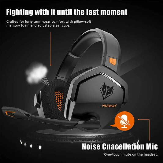 NNEOBA Dual Wireless Gaming Headset Orange - GearHaus