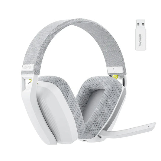NNEOBA Wireless Gaming Headset with Mic White - GearHaus
