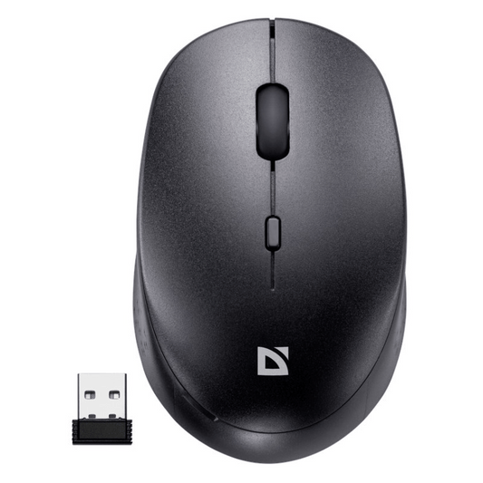 Mouse fara fir, Defender, AURIS MB - 027, optic fara clic, Negru (52027) - GearHaus