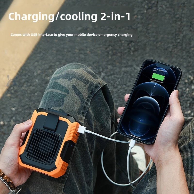 Portable Waist Fan Rechargeable Cooling Power Bank - GearHaus