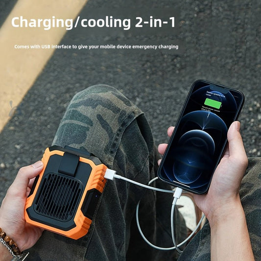 Portable Waist Fan Rechargeable Cooling Power Bank - GearHaus