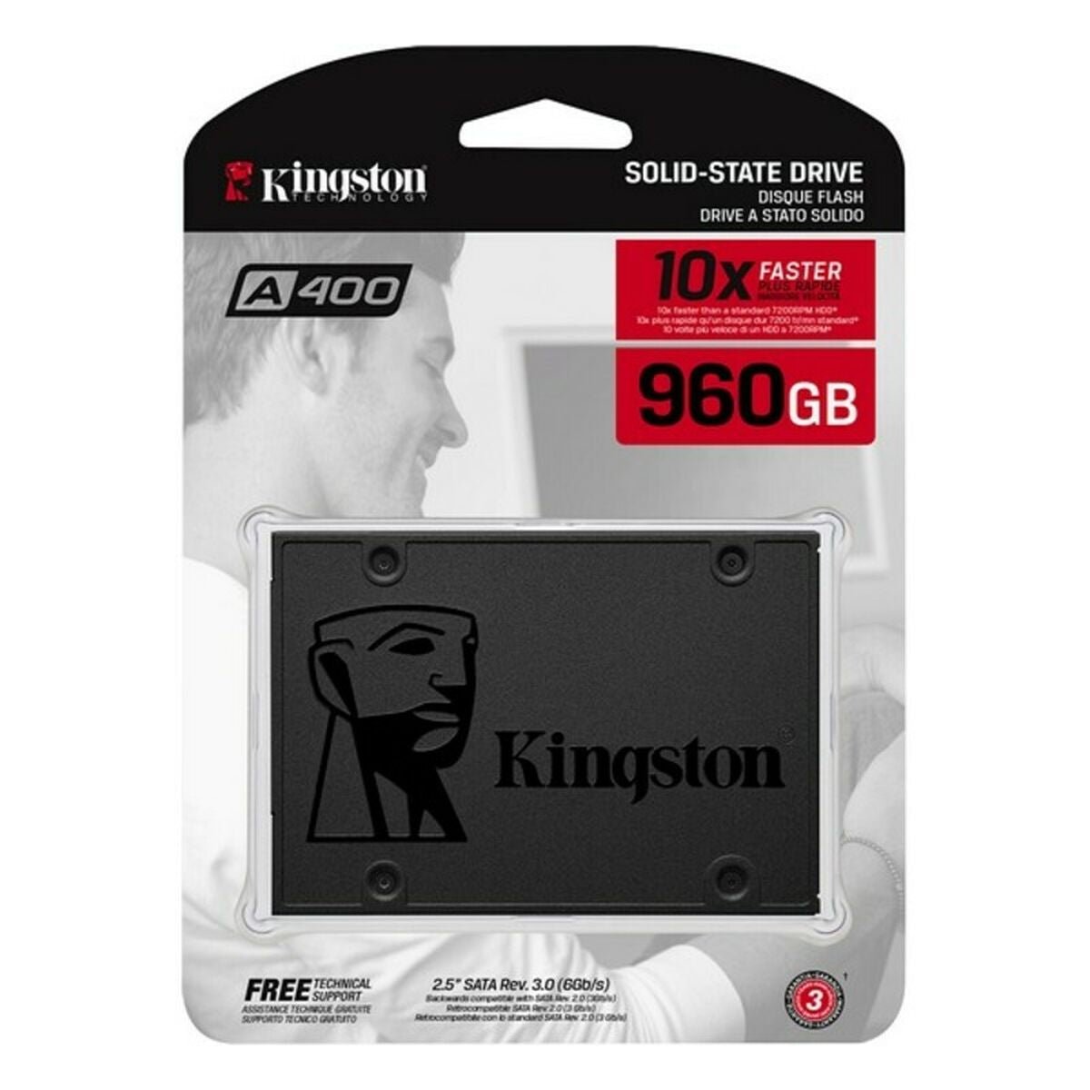Hard Drive Kingston SA400S37/960G SSD TLC 960 GB SSD - GearHaus