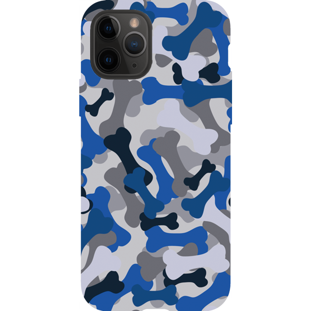 Bone Camo Blue Phone Cases - GearHaus