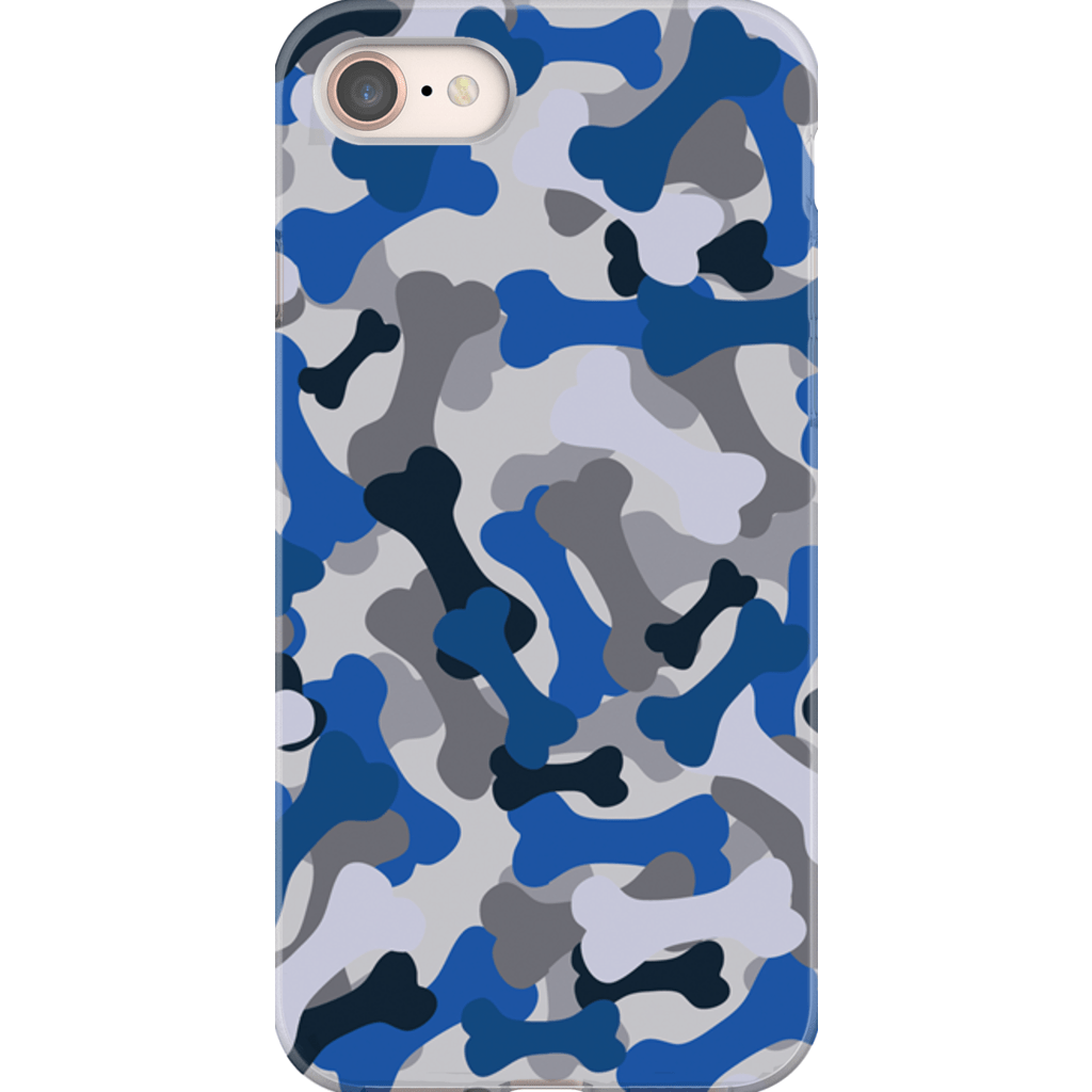 Bone Camo Blue Phone Cases - GearHaus