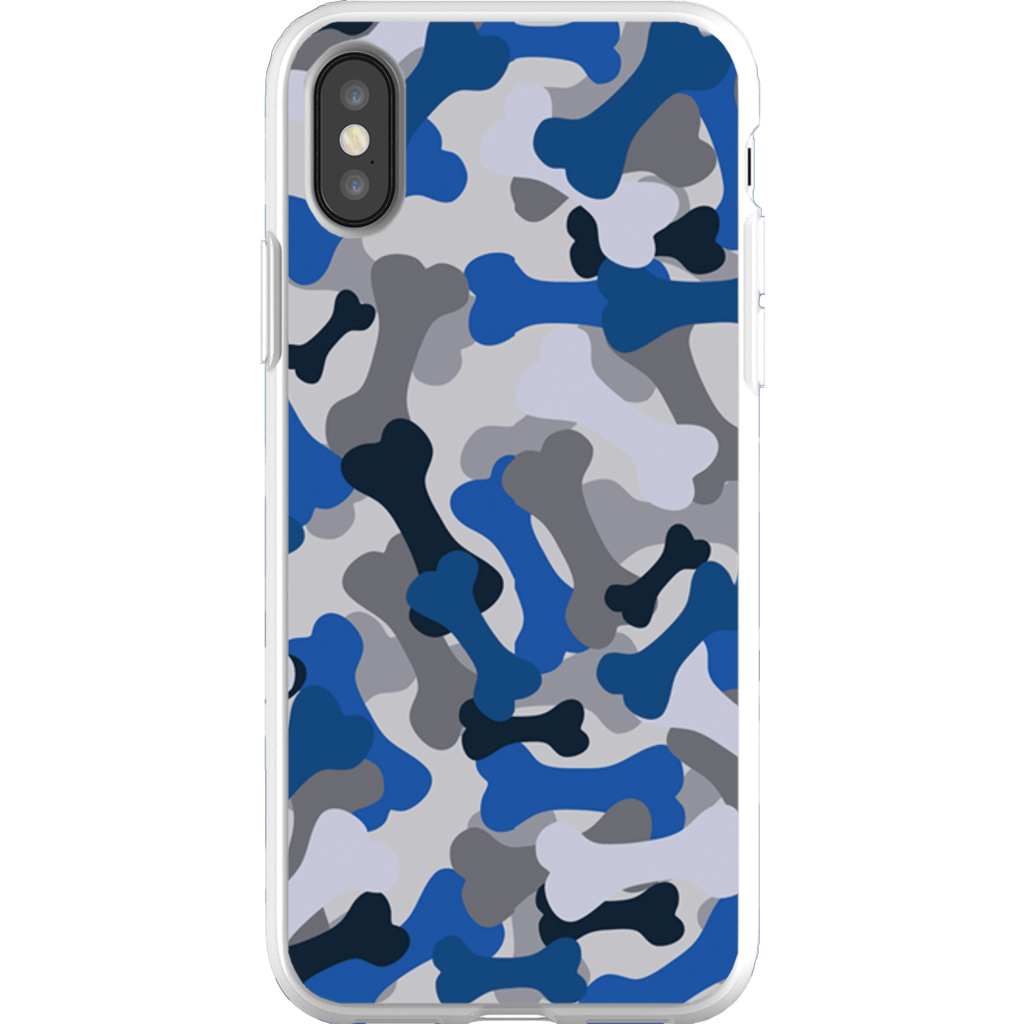 Bone Camo Blue Phone Cases - GearHaus