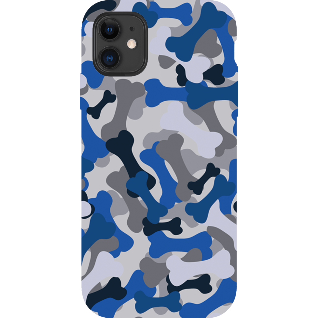 Bone Camo Blue Phone Cases - GearHaus