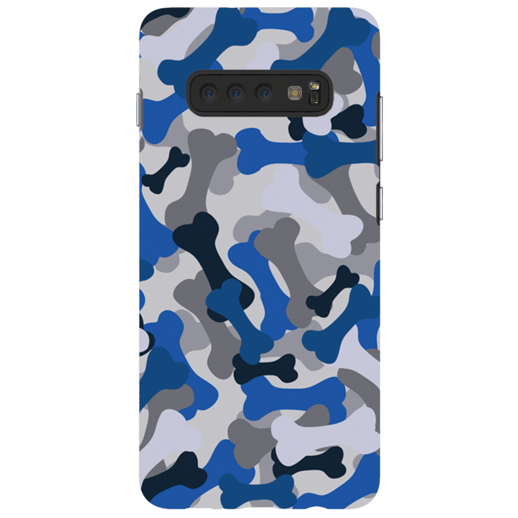 Bone Camo Blue Phone Cases - GearHaus