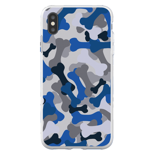 Bone Camo Blue Phone Cases - GearHaus