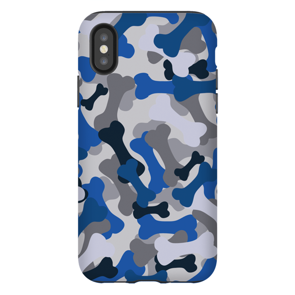 Bone Camo Blue Phone Cases - GearHaus