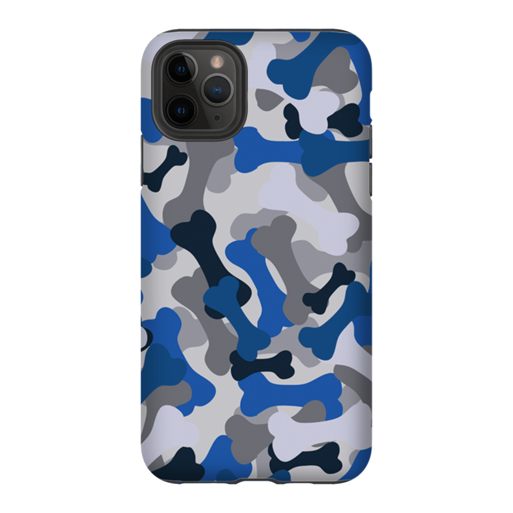 Bone Camo Blue Phone Cases - GearHaus