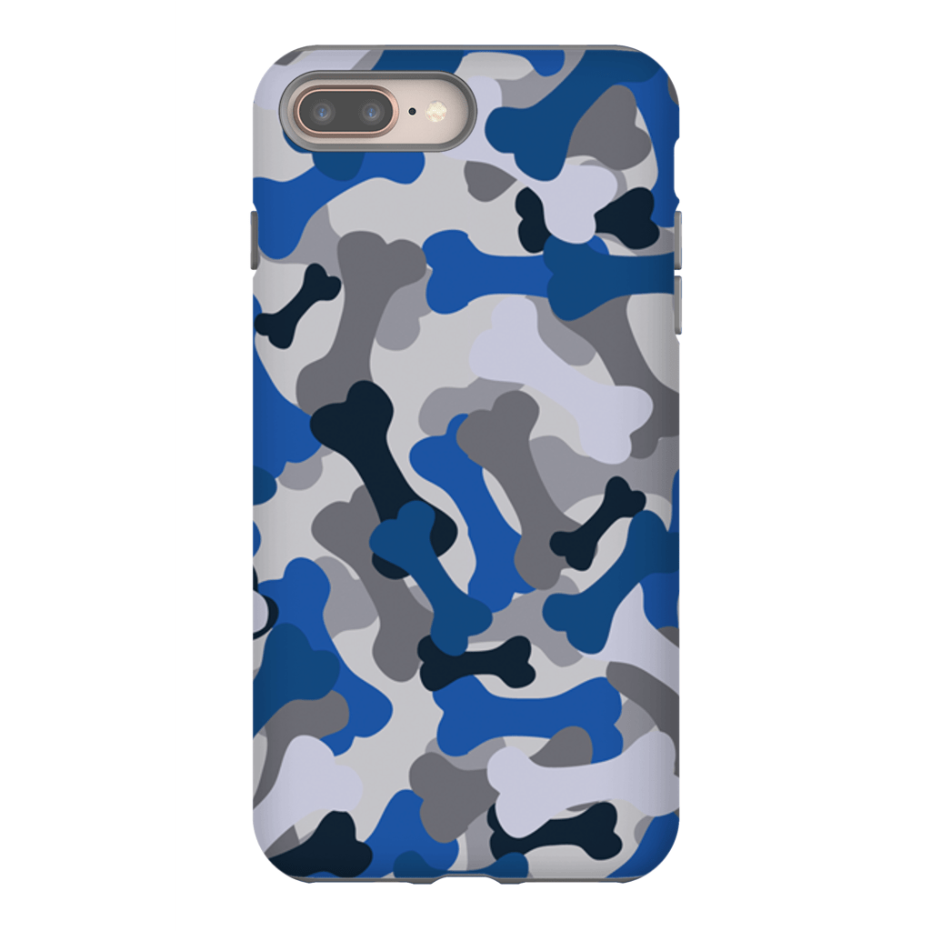 Bone Camo Blue Phone Cases - GearHaus