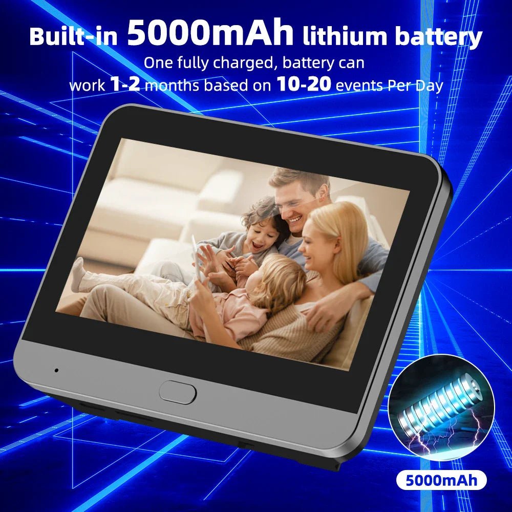 NNEOBA WiFi Smart Peephole Camera Doorbell - GearHaus