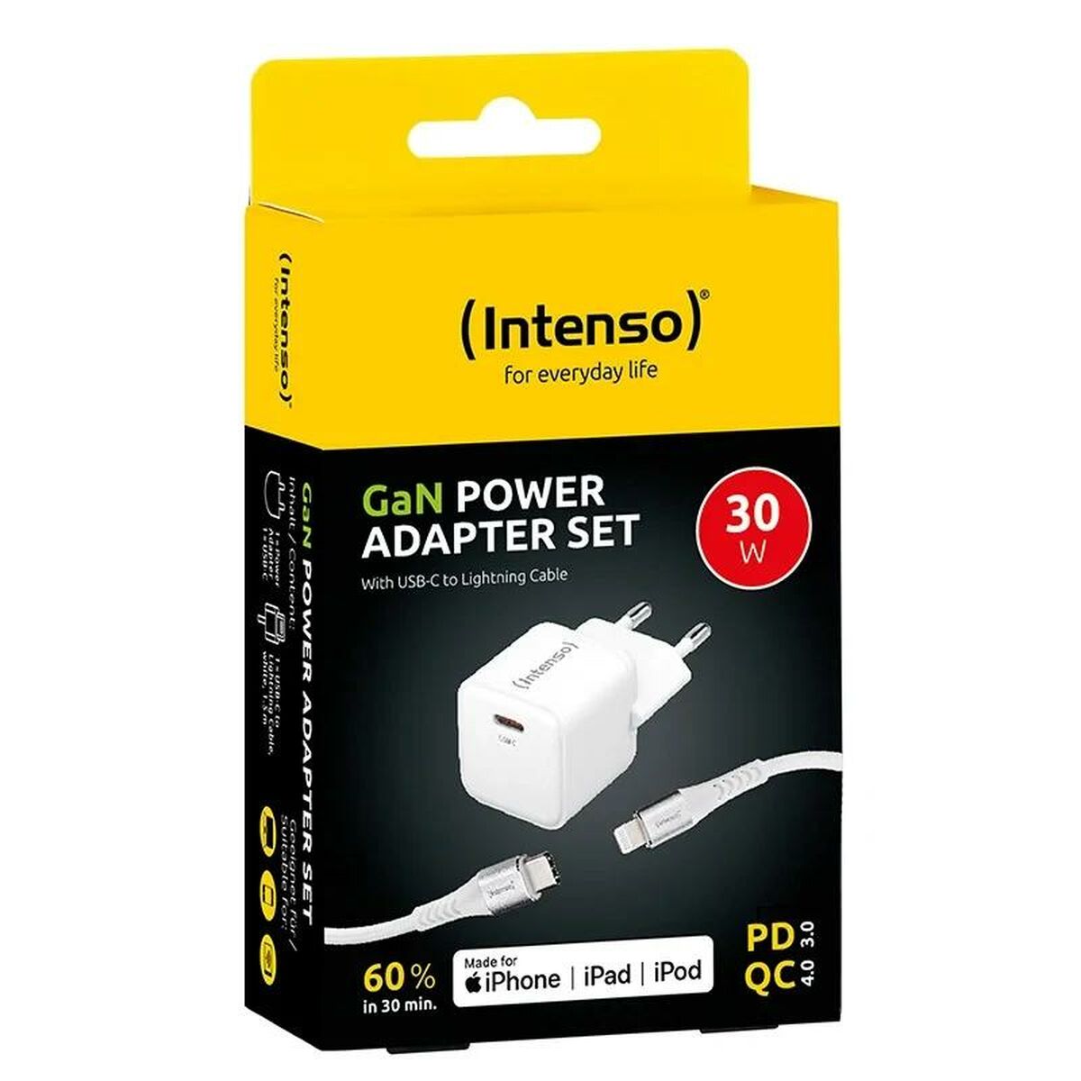 Wall Charger INTENSO W30C White 30 W - GearHaus