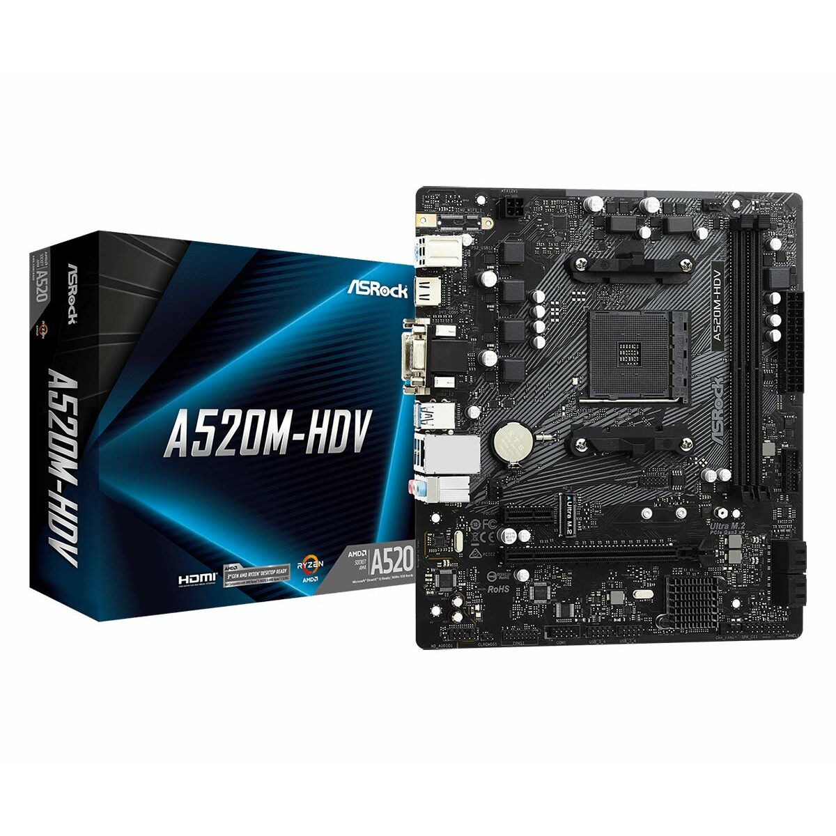 Motherboard ASRock A520M - HDV AMD A520 - GearHaus