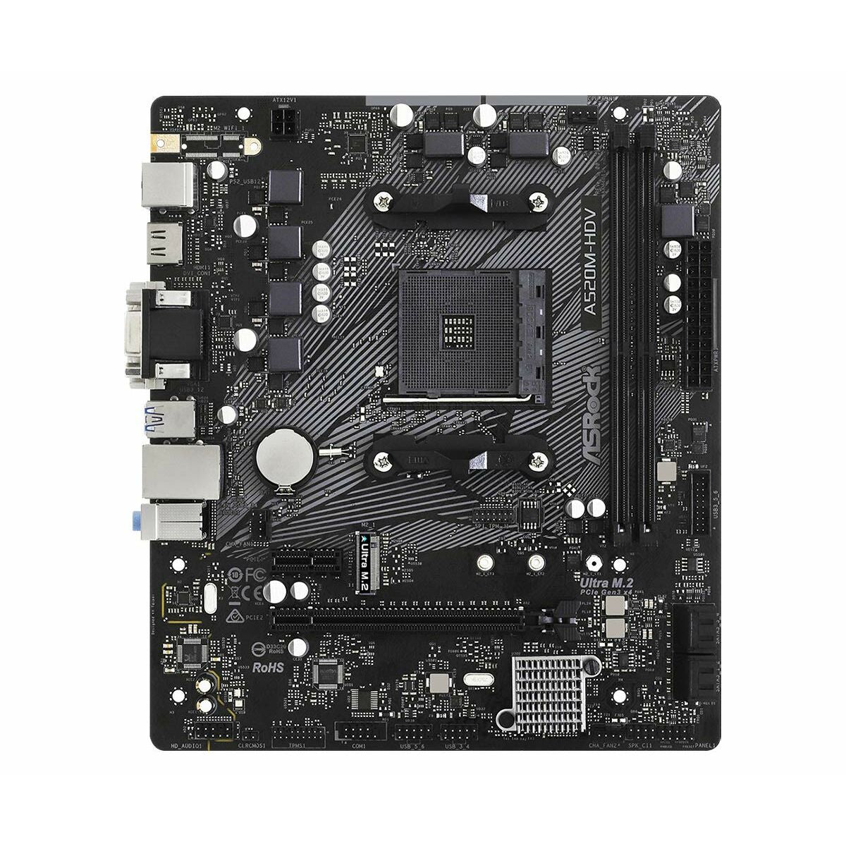Motherboard ASRock A520M - HDV AMD A520 - GearHaus