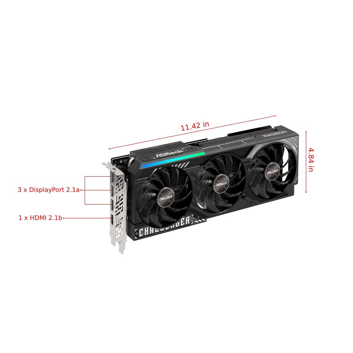 Graphics card ASRock 90 - GA61ZZ - 00UANF radeon rx 9070 xt 16 GB GDDR6 - GearHaus