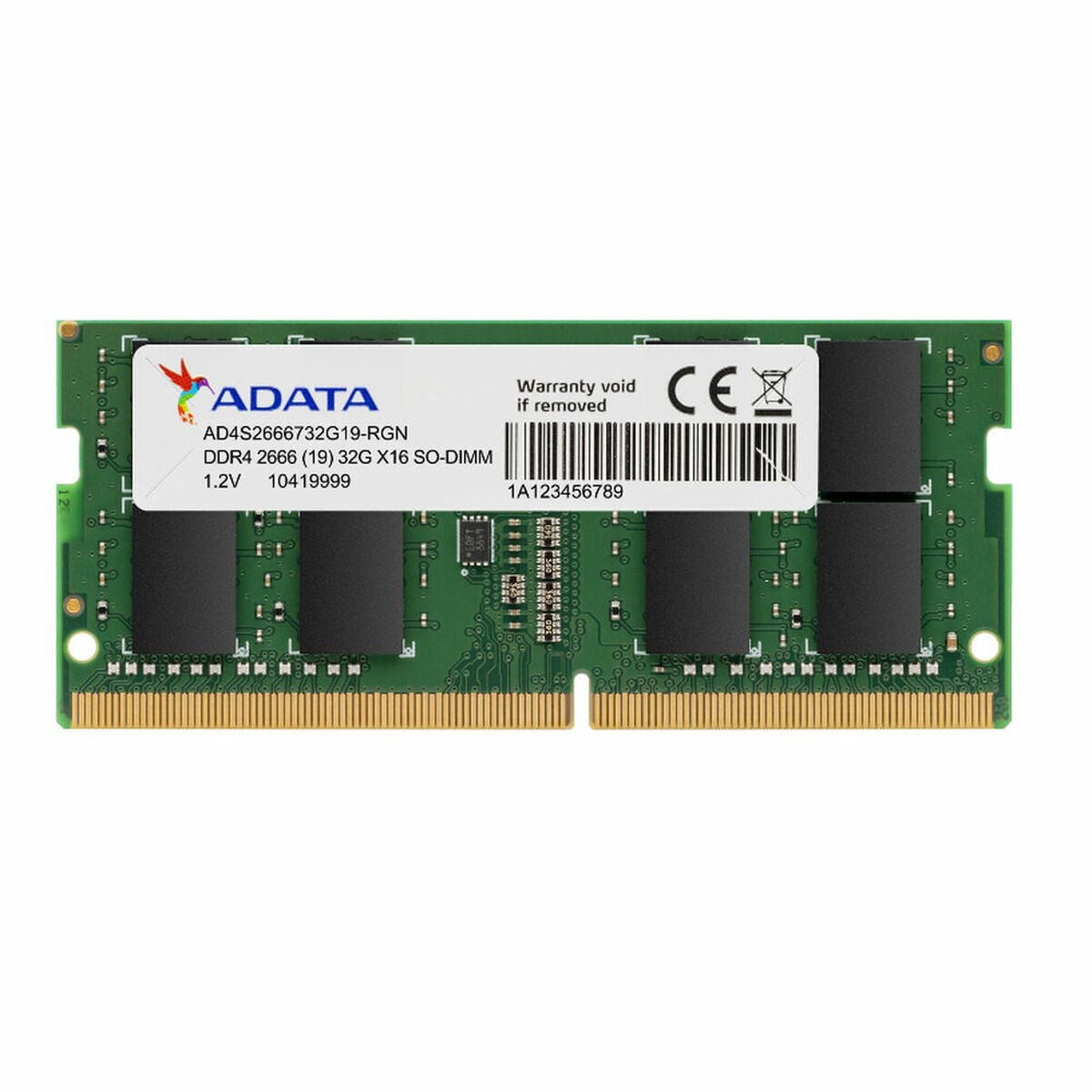 RAM Memory Adata AD4S26668G19 - SGN 8 GB DDR4 2666 MHz CL19 - GearHaus