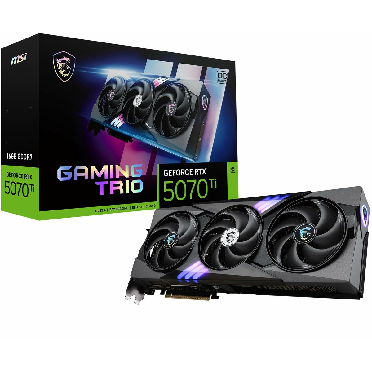 Graphics card MSI V531 - 240R 16 GB nvidia geforce rtx 5070 ti GDDR6X GDDR7 - GearHaus
