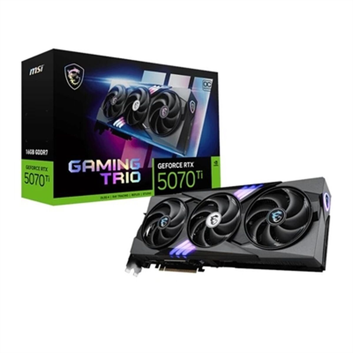 Graphics card MSI V531 - 240R 16 GB nvidia geforce rtx 5070 ti GDDR6X GDDR7 - GearHaus