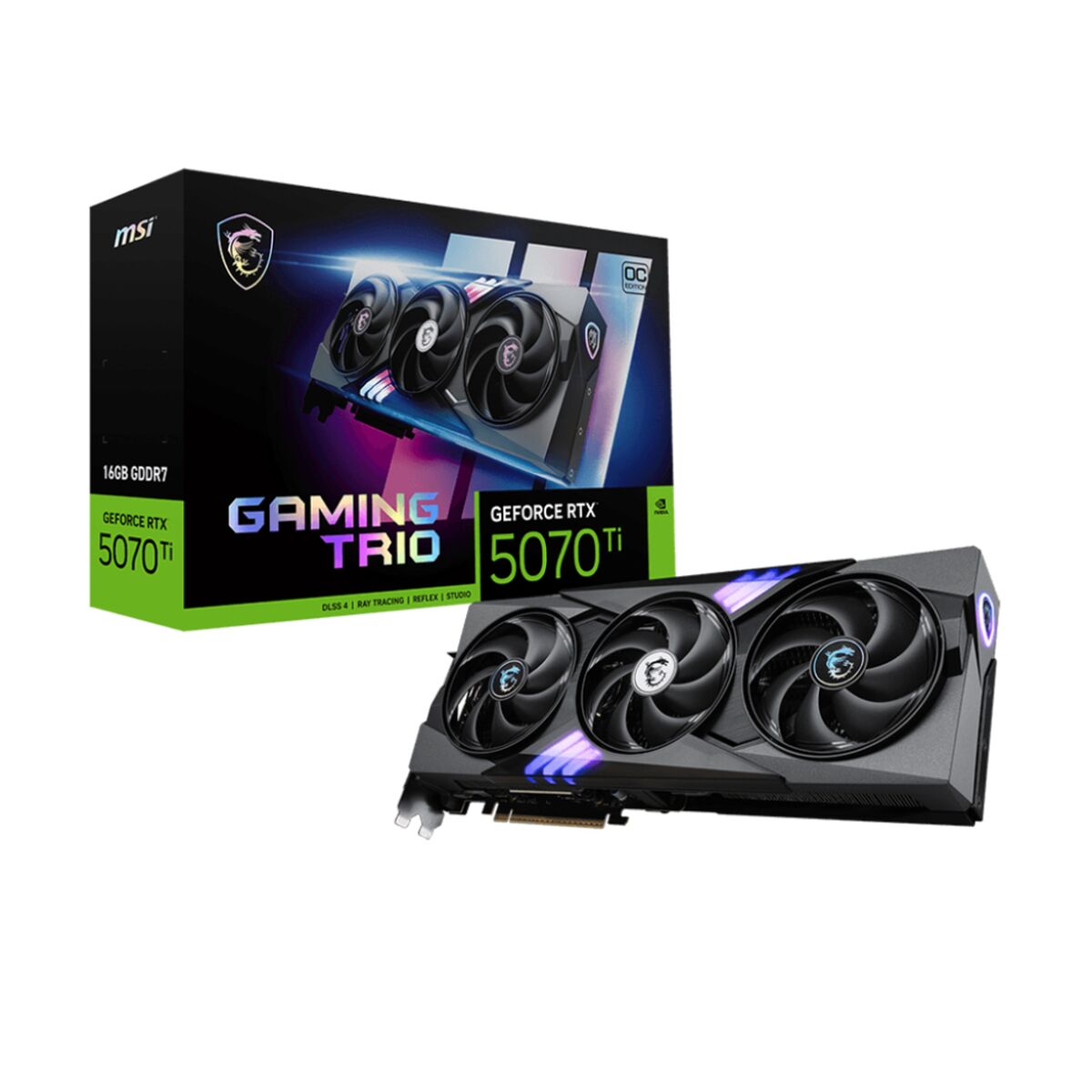 Graphics card MSI V531 - 240R 16 GB nvidia geforce rtx 5070 ti GDDR6X GDDR7 - GearHaus