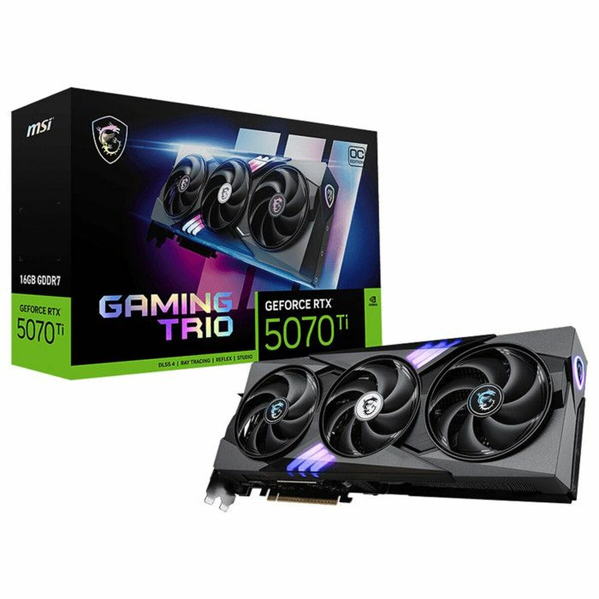 Graphics card MSI V531 - 240R 16 GB nvidia geforce rtx 5070 ti GDDR6X GDDR7 - GearHaus