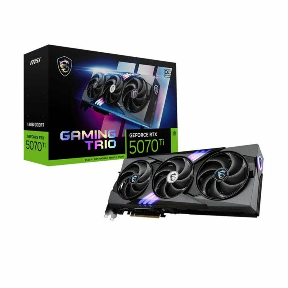 Graphics card MSI V531 - 240R 16 GB nvidia geforce rtx 5070 ti GDDR6X GDDR7 - GearHaus