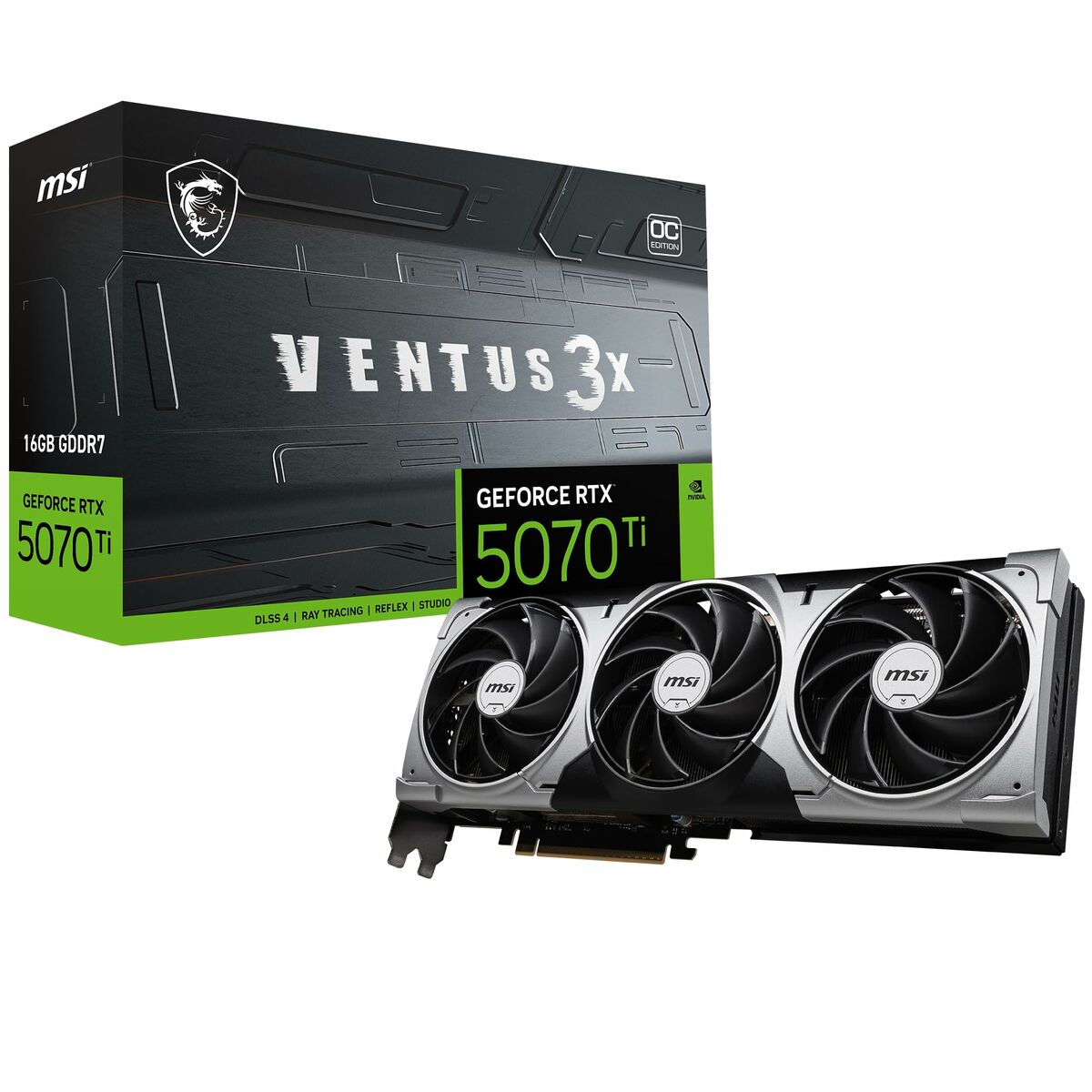 Graphics card MSI nvidia geforce rtx 5070 16 GB GDDR6X - GearHaus