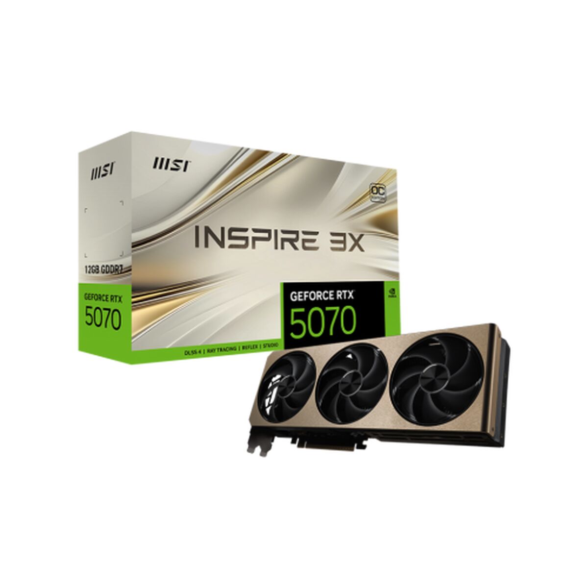 Graphics card MSI 912 - V532 - 006 12 GB nvidia geforce rtx 5070 GDDR7 - GearHaus