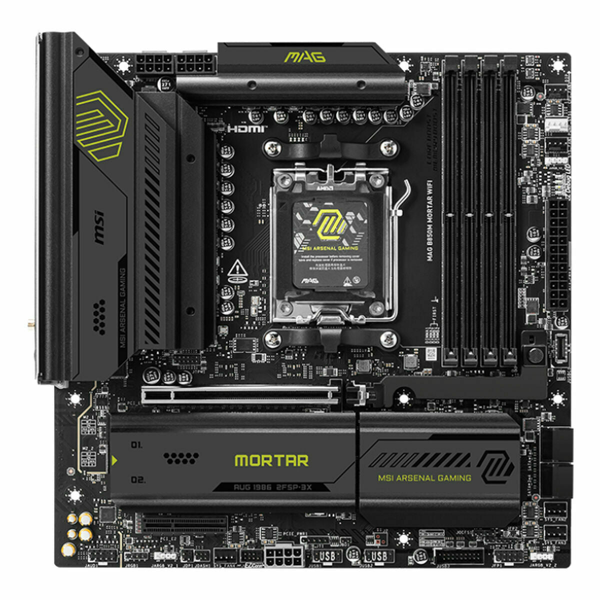 Motherboard MSI MAG B850M MORTAR WIFI AMD AM5 - GearHaus