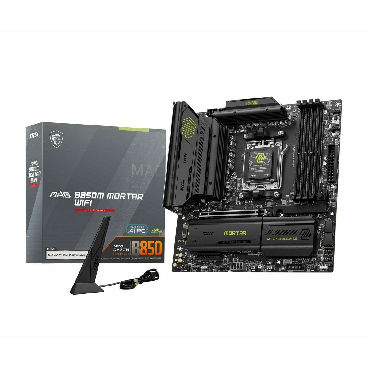 Motherboard MSI MAG B850M MORTAR WIFI AMD AM5 - GearHaus