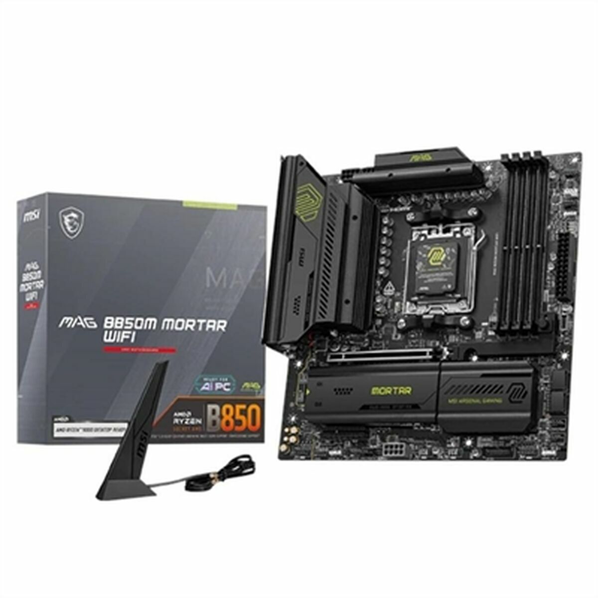 Motherboard MSI MAG B850M MORTAR WIFI AMD AM5 - GearHaus