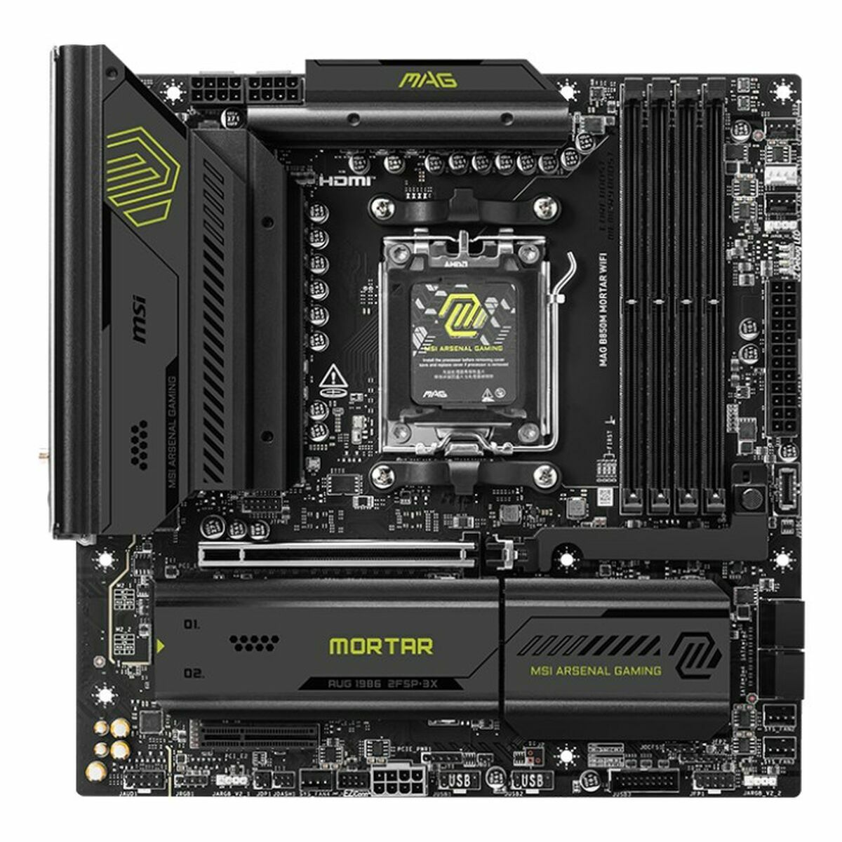 Motherboard MSI MAG B850M MORTAR WIFI AMD AM5 - GearHaus