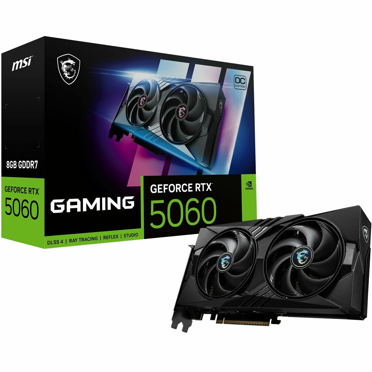Graphics card MSI 912 - V537 - 005 GEFORCE RTX 5060 8 GB GDDR6X GDDR7 - GearHaus