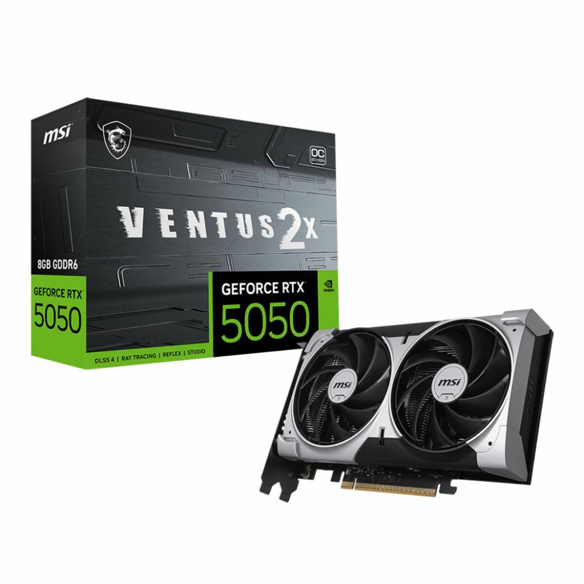 Graphics card MSI VENTUS 2X OC 8 GB GDDR6 - GearHaus
