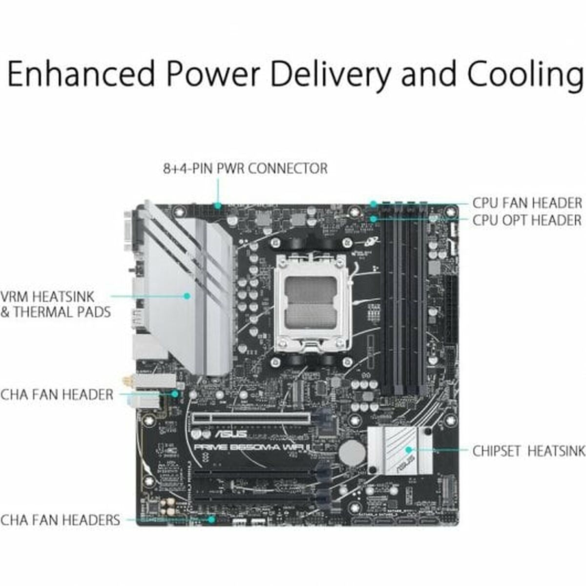 Motherboard Asus AMD AM5 AMD AMD B650 - GearHaus