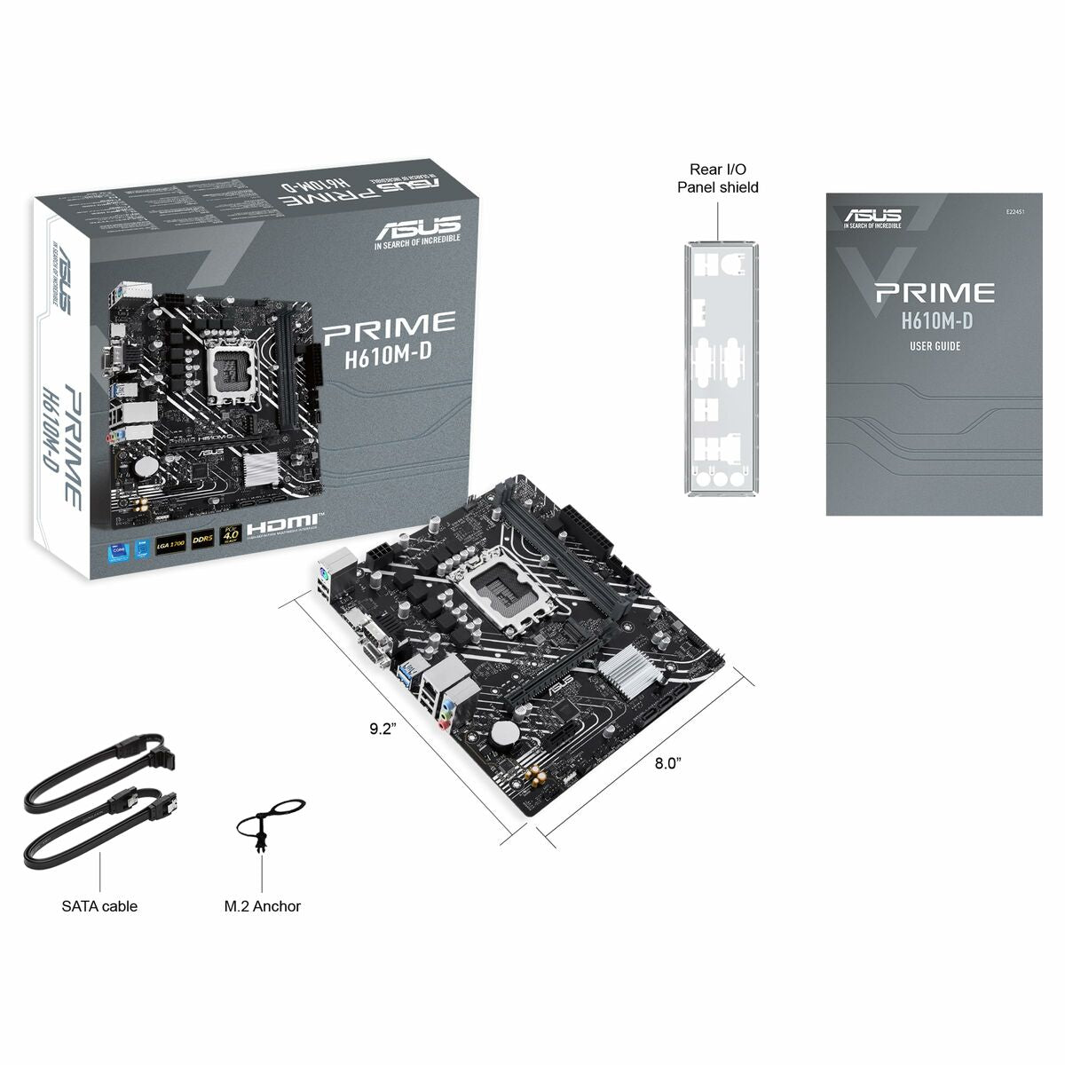 Motherboard Asus PRIME H610M - D H610 LGA 1700 - GearHaus