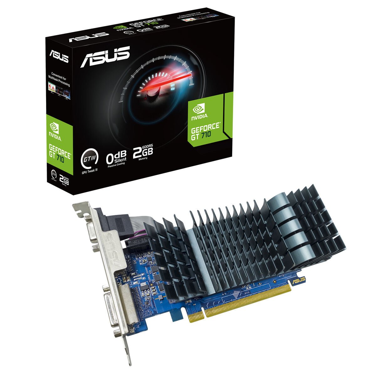 Graphics card Asus 90YV0ALA - M0NA00 NVIDIA GeForce GT 710 GDDR5 - GearHaus