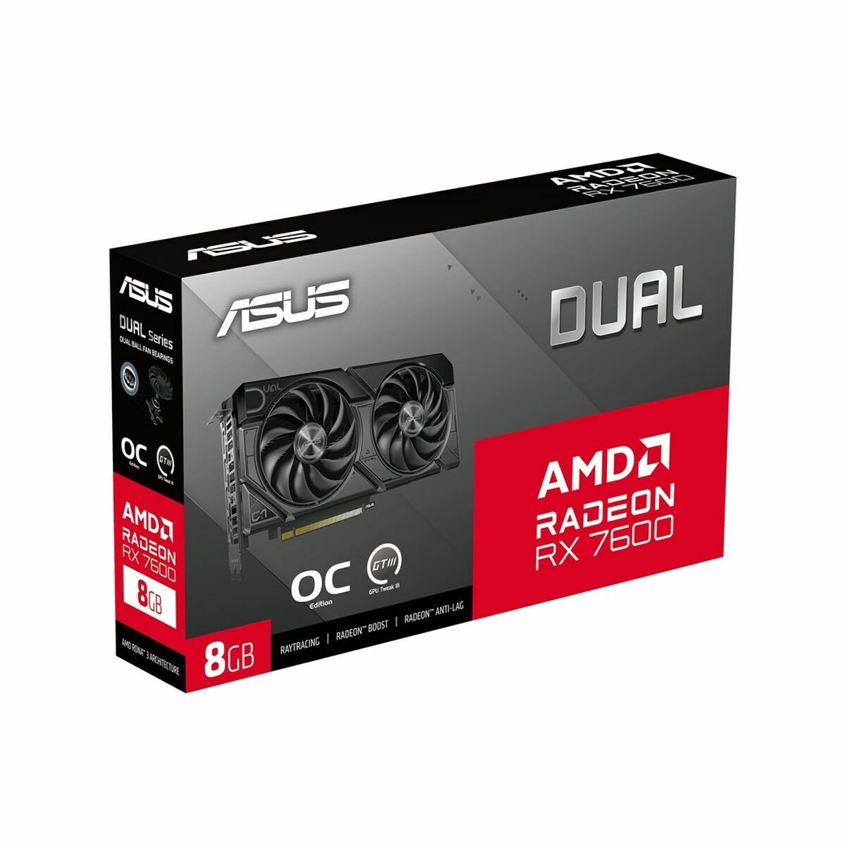Graphics card Asus RX7600 - O8G - EVO 8 GB GDDR6 - GearHaus