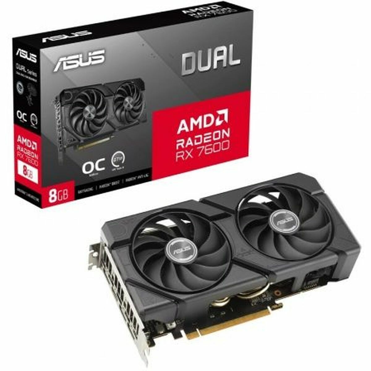 Graphics card Asus RX7600 - O8G - EVO 8 GB GDDR6 - GearHaus