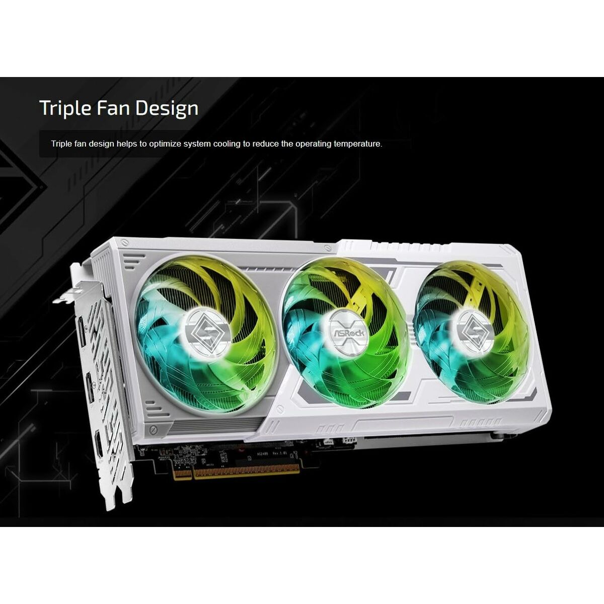 Graphics card ASRock RX9060XT SL 16GO GDDR6 RADEON RX 9060 XT 16 GB - GearHaus