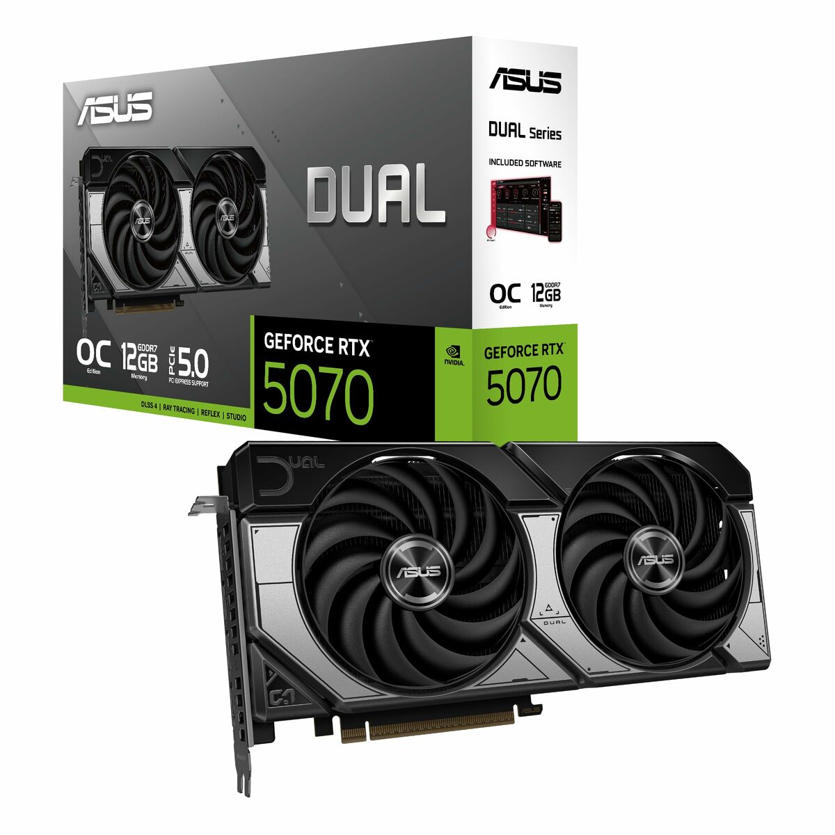Graphics card Asus 90YV0M17 - M0NA00 12 GB nvidia geforce rtx 5070 GDDR6 GDDR7 - GearHaus